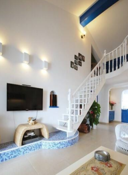 地中海風格樓梯裝修效果圖，享受地中海海島的異域情調!