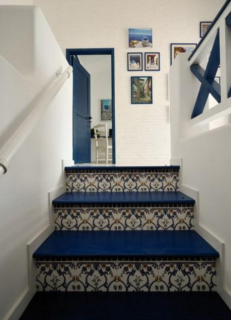地中海風格樓梯裝修效果圖，享受地中海海島的異域情調!